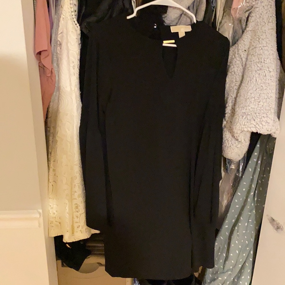 black long sleeve Michael Kors dress